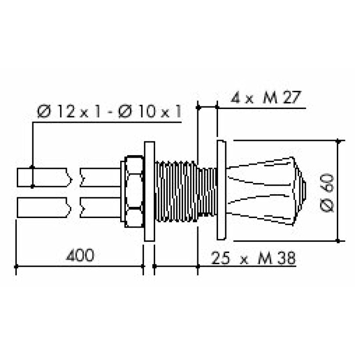 TOF 2000/120 - Laboratory gas valve for DG